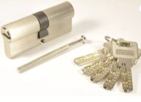 Циліндр KEDR M60 ZN (30 30) NI (нікель) ключ ключ